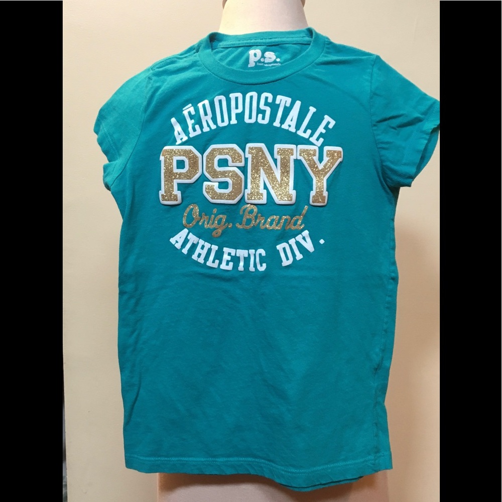 PS Aeropostale Girls T-shirt Teal sz 10